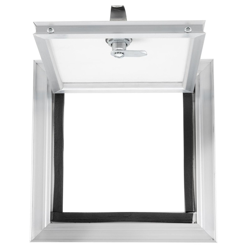 Tough Grade Aluminum Diamond Plate Compartment Door with Lock |