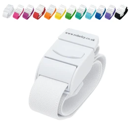 ROLSELEY Quality Medical Tourniquet with Quick Release Buckle and Latex Free Polyester Elastic Band for NHS Nurse, Midwife, A&E, Paramedic, Phlebotomist, Medical Student and Doctor (White)