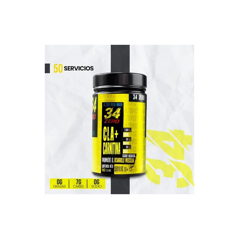 34 Zero Cla Carnitina 1kg 100servs