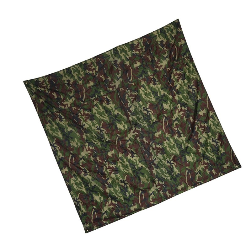 Camouflage Outdoor Portable Lightweight Rainproof Mat RainTent Tarp Shelter (2*2m)