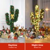 SAFEPLUS 5ft Cactus Christmas Tree Artificial Xmas Tree with 90