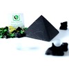 Unpolished Shungite Pyramid Black Stone Crystal | Desk Decor Shungite