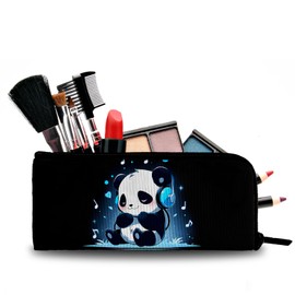 xiaotcq Cute Panda Makeup Bag for Women Girls Cartoon Travel Bags Cosmetic Bag Make Up Bags Zip Pouch for Travel Essentials