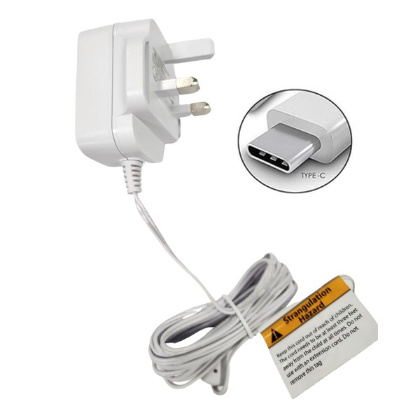 MaxView Type-C Power Adapter for Babysense Video Baby Monitor Model: MaxView Only (Not Compatible with Other Models)