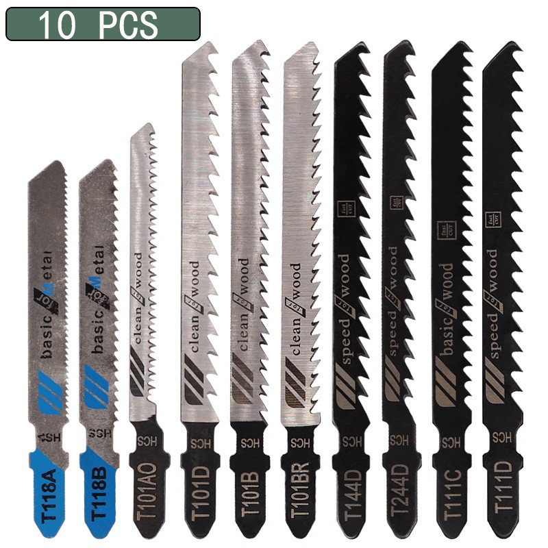 T-Shank Jigsaw Blades for Wood, Metal & Plastic Cutting –