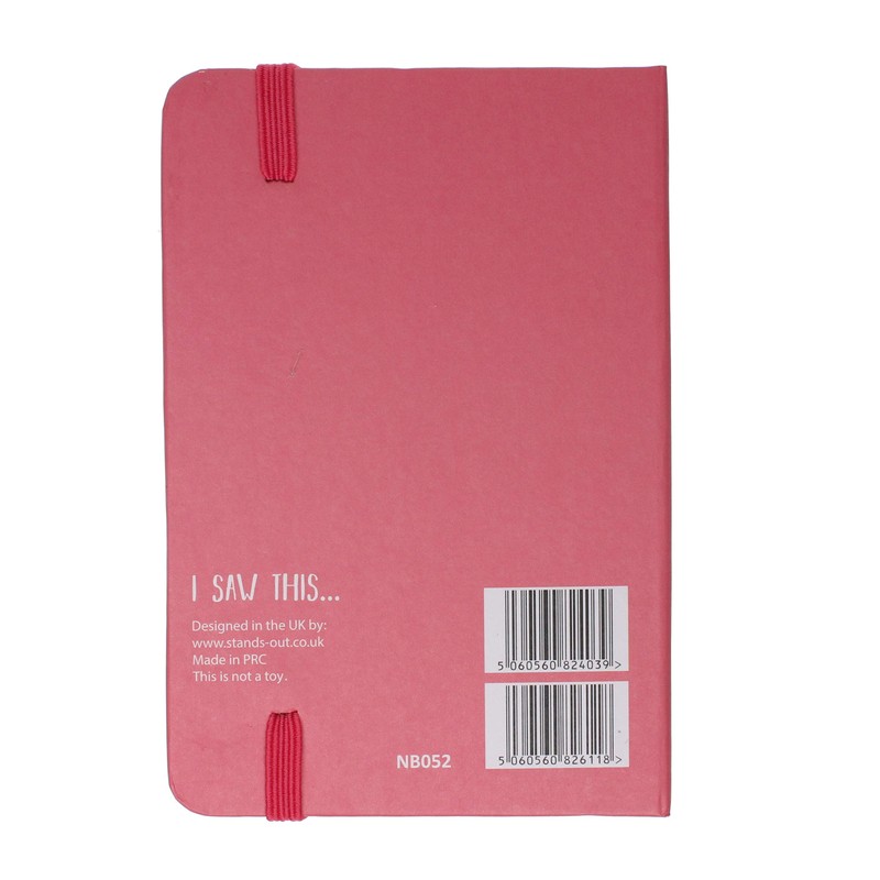 Stands Out, Supplying Outstanding Gifts Pink Milkshake A6 Hardback Ruled
