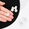 sourcing map 12pcs Flanged Sleeve Bearings Plastic Bushings ID 8mm
