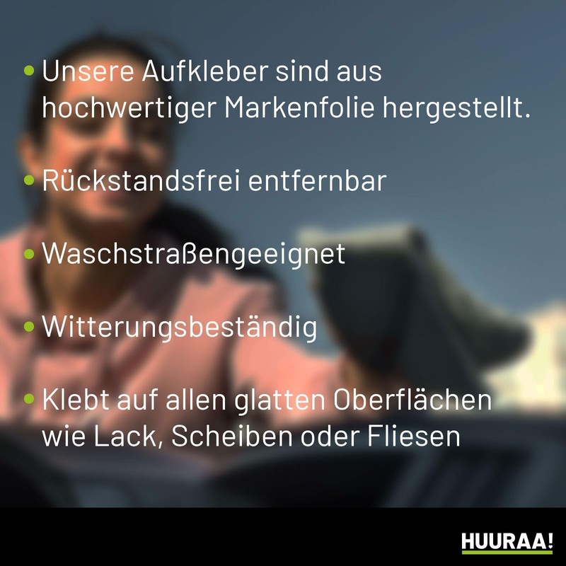 Huuraa Aufkleber Sylt Strandmotiv Geschenk 10cm Sticker Sylt Geschenkidee