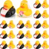 Jexine 24 Pcs Wedding Rubber Ducks Bride and Groom Rubber