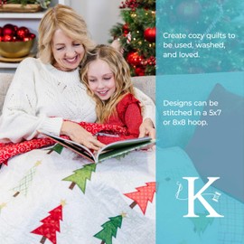 Kimberbell One-Hoop Cozy Quilts - Machine Embroidery Design CD, Quilting Templates, Embroidery Patterns, Step-by-Step Instructions Beginners to Advanced, One Hoop Wonders Vol. 1, Quilting Designs