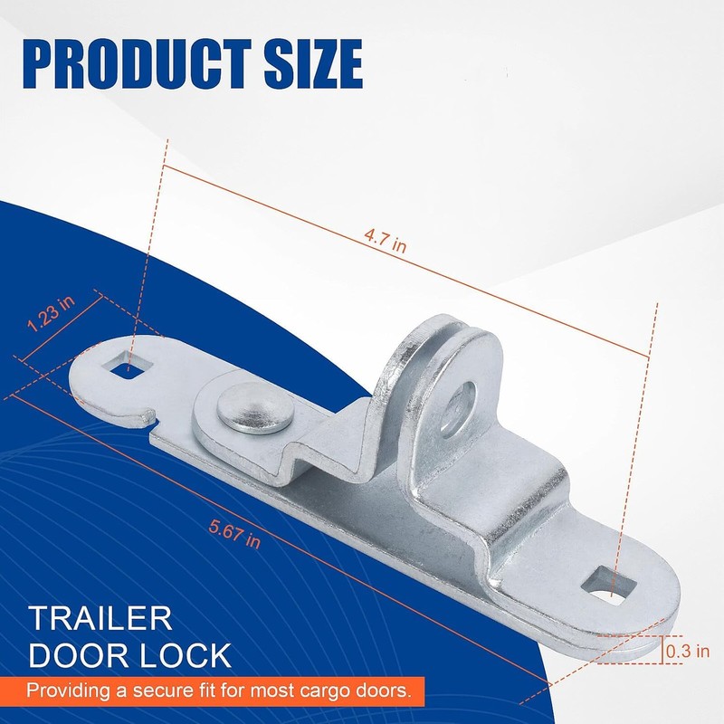 Fuoequl Trailer Hasp Bolt Kit for Trailer Cam Action Hasp