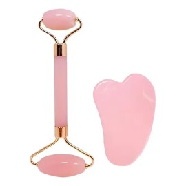 Rodillo Facial Y Gua Sha Herramientas Para El Cuidado Facial                                                                                          