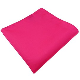 TigerTie Designer Pocket Square Plain Rips Pattern - Pocket Square Size 30 x 30 cm, Pink, bright pink, light pink