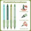 Linkgood 4 Stück Radierbarer Kugelschreiber, Erasable Pen Set einziehbare Tintenroller