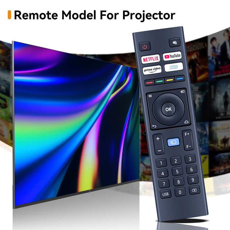 HZIME Replacement Remote Control Compatible for WiMiUS K9 /for VOPLLS