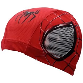 Red Spider Fabric Swimming Cap | Swim Cap | Pool Cap | Great comfort and fit | Art and Swimming (L (for children from 7 years old and adults))