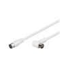 Goobay 67348 SAT Angled Connection Cable F-Quick 100 Percent Shielded