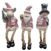 Fachhandel Plus Decorative figures, edge stool, Santa Claus, snowman, elk,