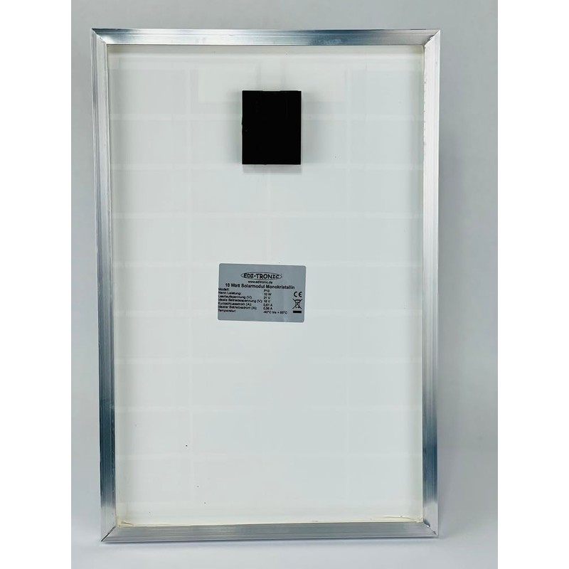 edi-tronic 12 V Solar Panel 10 W Solar Panel Solar