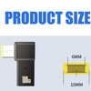 tunghey 2Pack USB-C Female Input to Slim Tip Rectangle Power