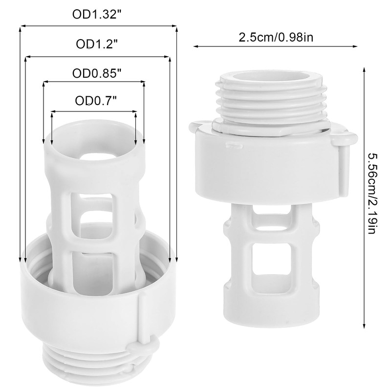 2 Pack Pool Drain Connector Replacement, 10184 Garden Hose Drain