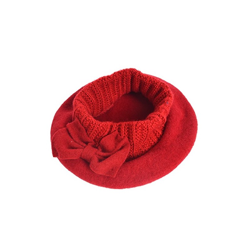 VECRY Lady French Beret 100% Wool Beret Dress Beanie Winter
