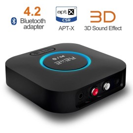 reiie Audio Bluetooth Receiver,HiFi Wireless Audio Adapter,Bluetooth 4.2 Receiver w...