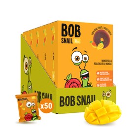 Bob Snail Fruit Rolls Mango 5x100g (Pack of 5)