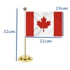 Canada Desk Flag,12 inch Tall Small Canadian Outdoor Banner,Tiny Printing