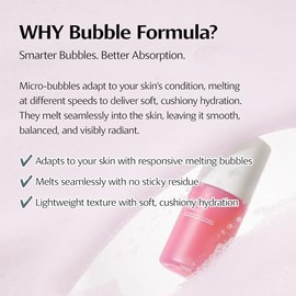 Mucin Mineral Vita Bubble First Essence con fórmula de microburbujas y suero de tóner 2 en 1, K Beauty para piel de vidrio, 2.03 onzas líquidas - Reaf