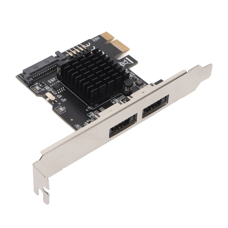 PCIE to Power ESATA Expansion Card 2 Port 6.0Gbps Support