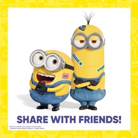 Minions Kids Bandages, 3 Assorted Sizes 100 CT | Wear Like Stickers, Flexible Adhesive Bandages for Minor Cuts, Scrapes, and Burns. Great Gift idea for Kids.