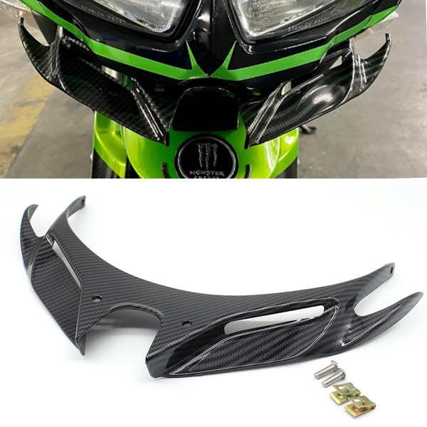 REWOLFNUS Motorcycle Front Fairing Aerodynamic Wing Cover for Kawasaki Ninja