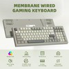 womier DK98 Retro Wired Gaming Keyboard Creamy Membrane with Rainbow
