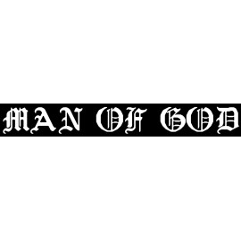 OwnTheAvenue Man of God Religious Christian Jewish Car Truck Vinyl Decal Sticker 8" White