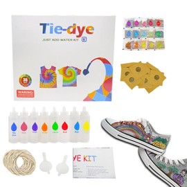 Tie Dye Colors | Kids Tie Dye Kit,Fabric Art Set Crafting Paint for Beginner Expert Home Hats Clothing Socks Scarves School Outdoor