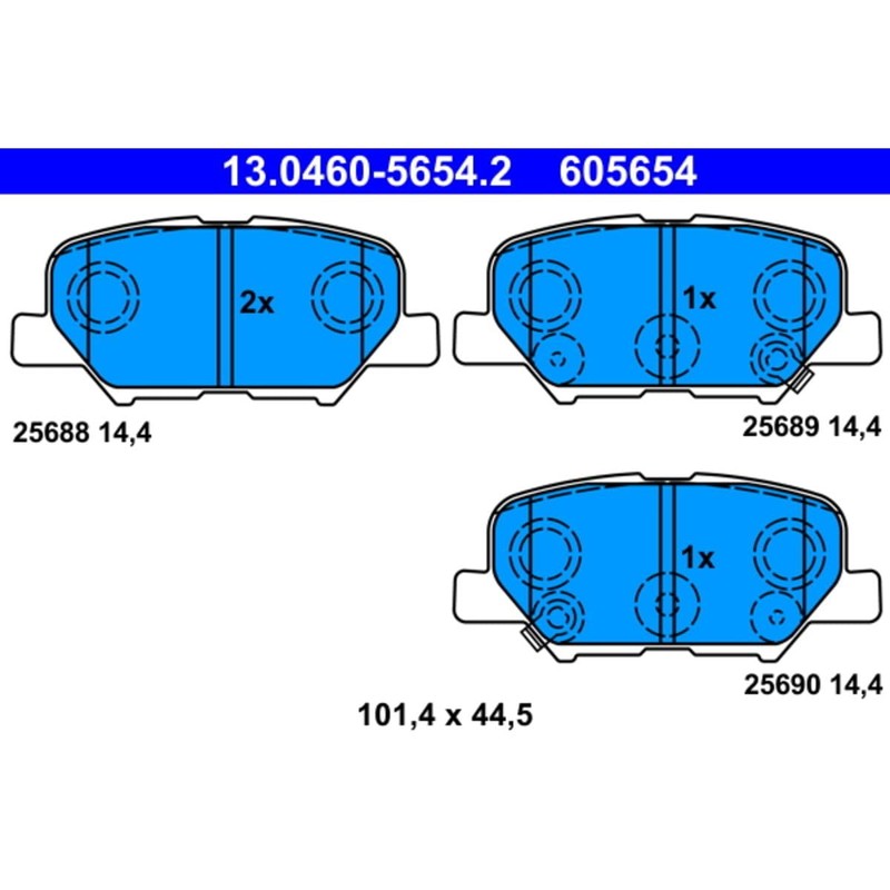 ATE 13.0460-5654.2 Brake Pads