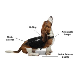 Dogline MaxAire Vest Nose Work Removable Patch Adjustable Harness Reflective for Puppies Small Medium and Large Dogs 30 by 38 Inch Girth Green Camo