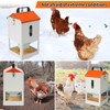 PAULOZYN 20LBS Metal Chicken Feeder Galvanized Automatic Chicken Feeder No