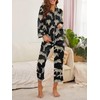 Brosloth Women's Silk Satin Pajamas Pjs Sets Cute Lace Pattern