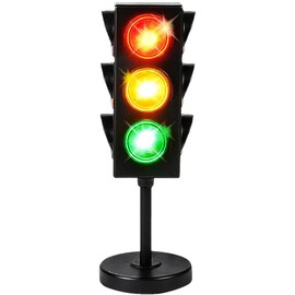 ArtCreativity Traffic Light Table Lamp for Kids, 1 PC, Bedside Lamp with Color Changing LEDs, Cool Nightlight for Girls and Boys, Decorative Lamp for Living Room, Bedroom, or Playroom, 11 Inches