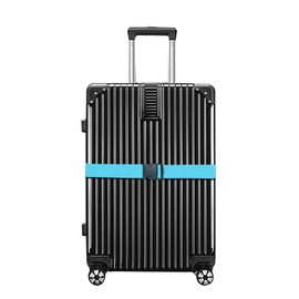 FUZVOL Luggage Straps for Suitcases Strap Suitcase Belts, 2 Pack Packing Belts Travel Accessories Adjustable Bag Strap, Blue