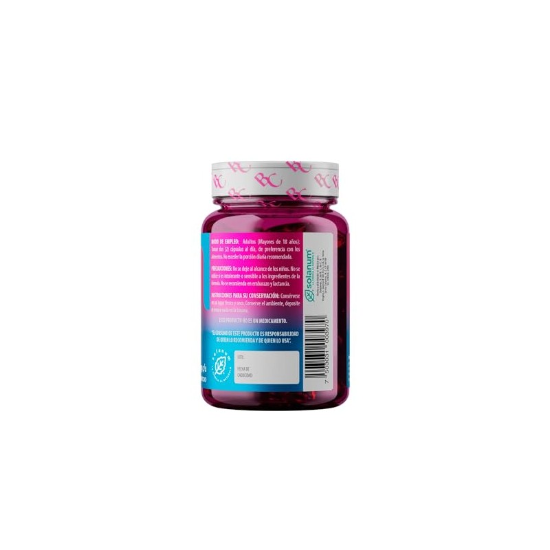 Solanum Cápsulas Omega Ácido Fólico Inositol Vitamina 120 Capsulas