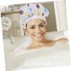 OATIPHO 6Pcs Shower Caps Durable Bathing Hats for Hair Reusable