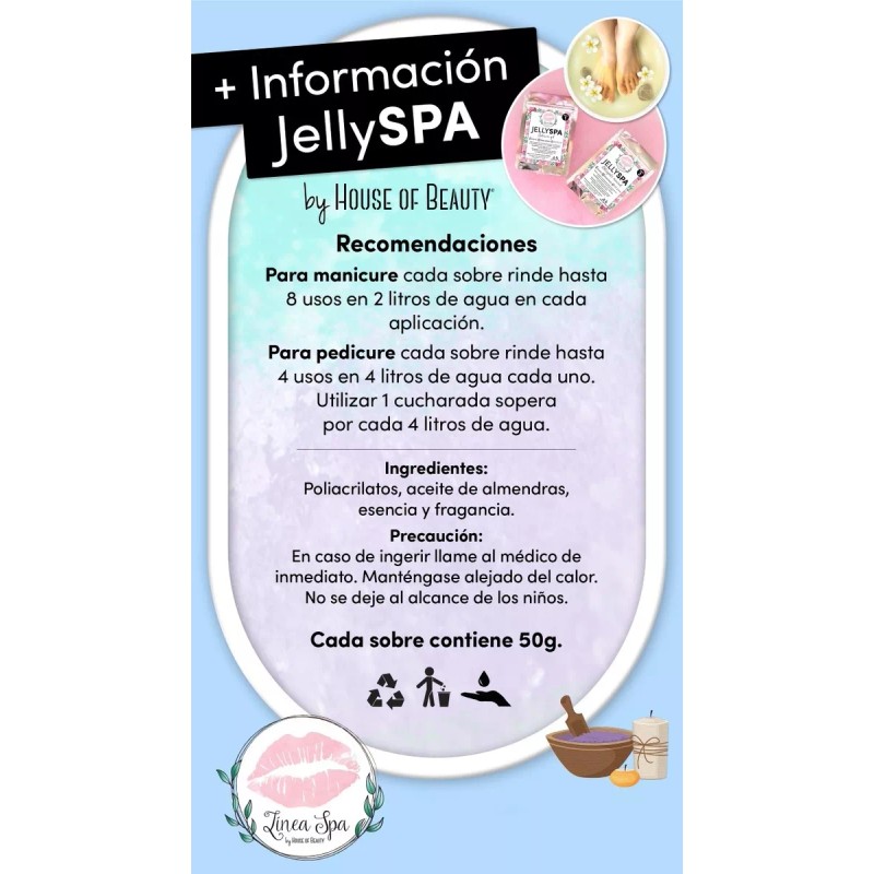 House of Beauty Jelly Spa 1kg Para Pedicure Mayoreo 1