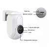 4MP Indoor Security Camera WiFi Connection Motion Detection 2 Way