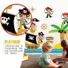 DaraBaby Vinil Decorativo Infantil Changos Barco Pirata Sala Estancia