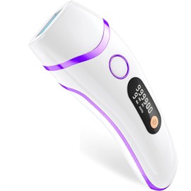 IPL Geräte Haarentfernung Laser für Männer und Frauen, 999,900 Lichtimpulse 3 Funktionen HR/SC/RA und 9 Energiestufen Schmerzlos Haarentfernung für Körper, Gesicht, Bikinibereich - Violett