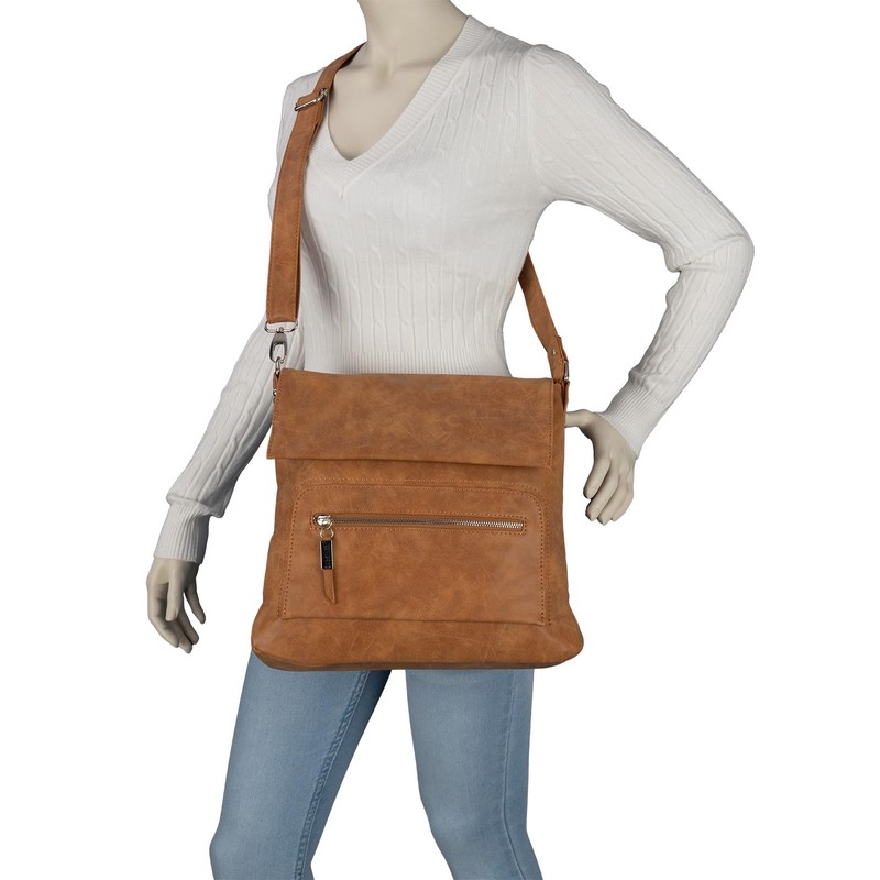EAAKIE Women's Shoulder Bag, Handbag, Shoulder Bag with Leather Look
