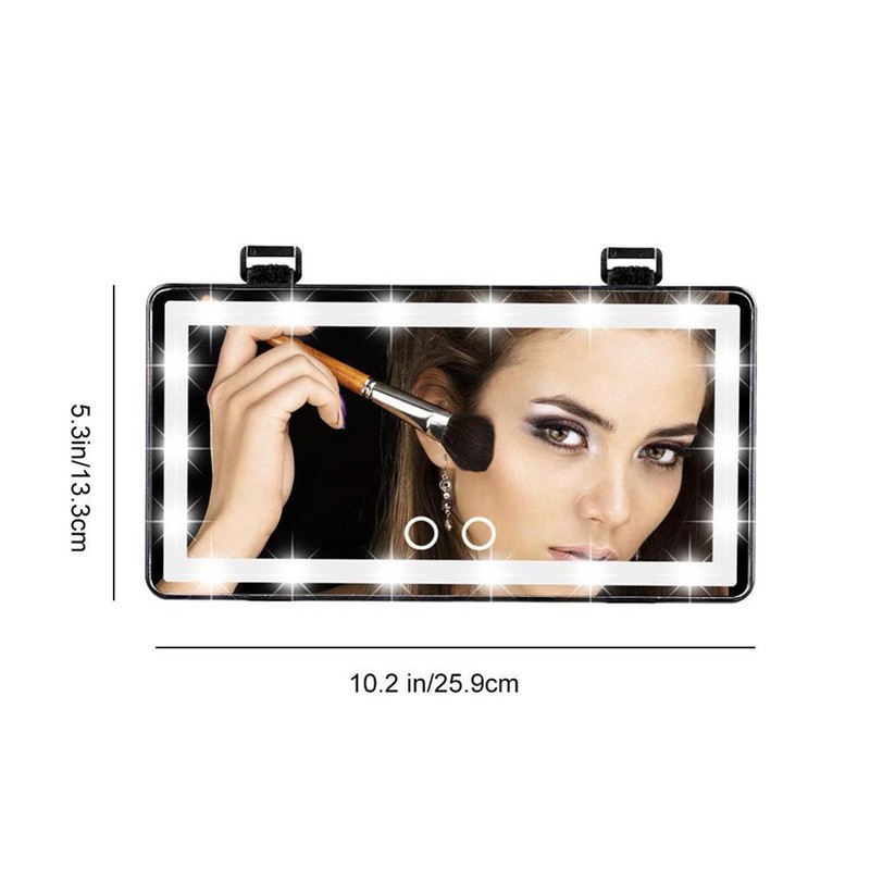 Car Sun Visor Mirror with 60 LED Lights 3 Lighting